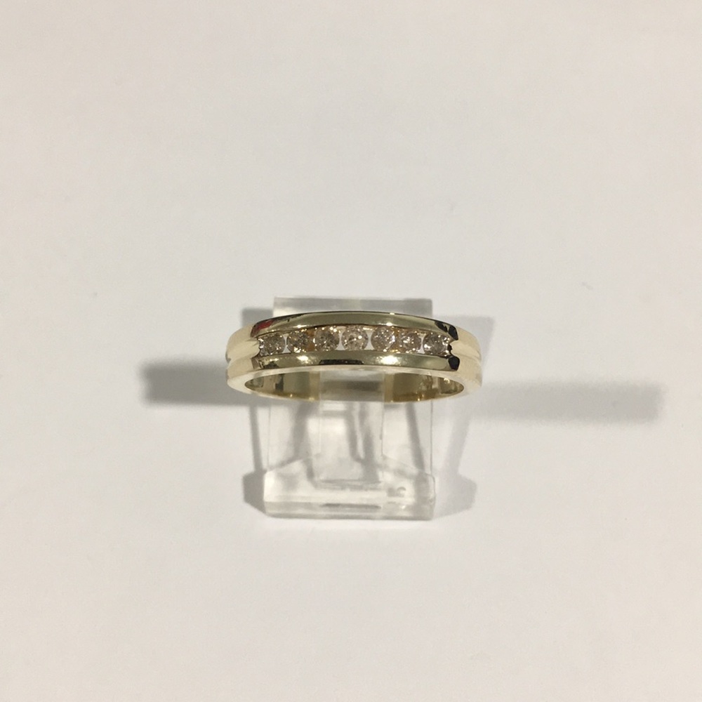 14k Yellow Gold Diamond 💎 Wedding 👰 Band Ring